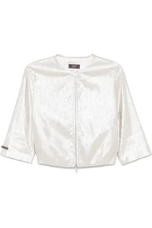 PESERICO SIGN Chaqueta con efecto metalizado