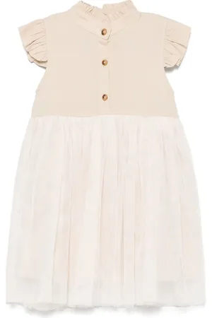 Donsje Vestido con panel de tul