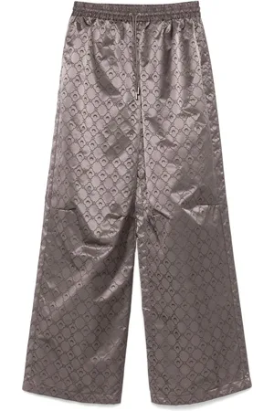Marine Serre Pantalones en jacquard