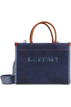 Lanvin Bolso de hombro con logo bordado