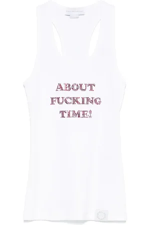 Stella McCartney Top con detalle de cristales