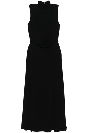 ROTATE Vestido largo con apliques florales