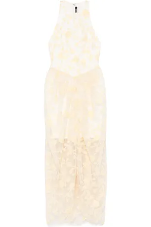 ROTATE Vestido midi con cuentas florales
