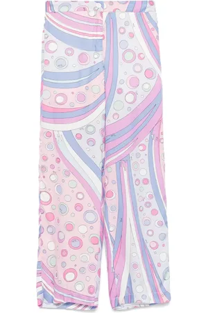 PUCCI Junior Pantalones con estampado geométrico