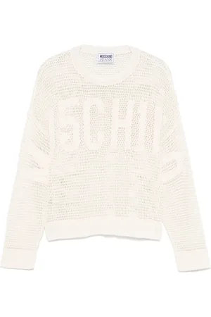 Moschino Sudadera con logo en intarsia