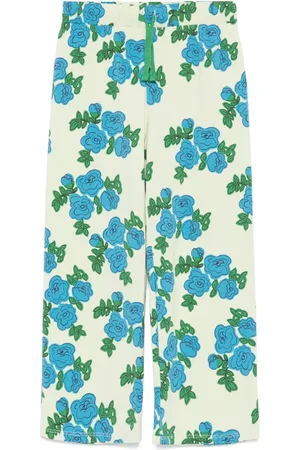 Mini Rodini Pantalones con rosas estampadas