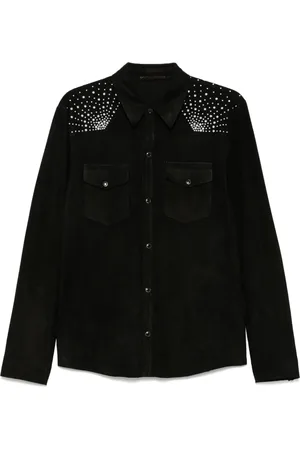 SALVATORE SANTORO Sobrecamisa de cuero