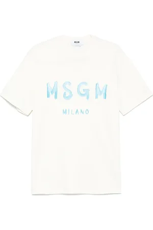 Msgm Camiseta con logo estampado