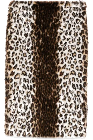 Alexander McQueen Falda con animal print