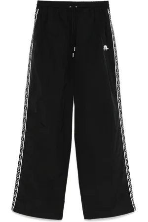 Marine Serre Pantalones de chándal con logo bordado