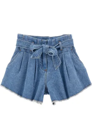 PHILOSOPHY DI LORENZO SERAFINI Pantalones vaqueros cortos con cinturón