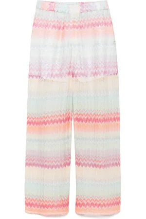 Missoni Pantalones con tejido en zigzag