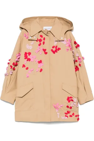 ERMANNO SCERVINO Abrigo con aplique floral