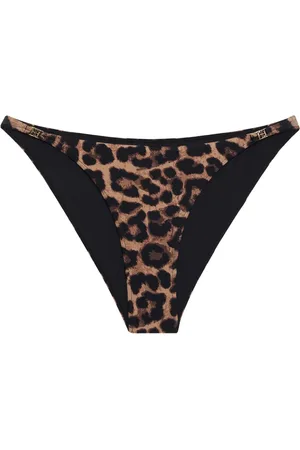 ANINE BING Bragas de bikini con motivo de leopardo