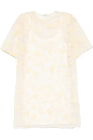 ROTATE Vestido corto con bordado floral y cuentas