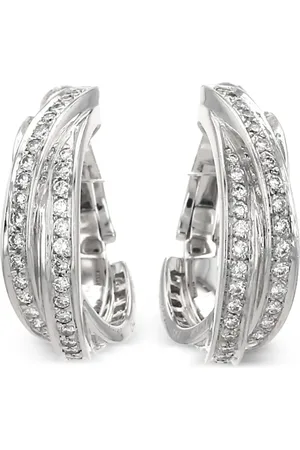 Cartier Pendientes Trinity en oro blanco