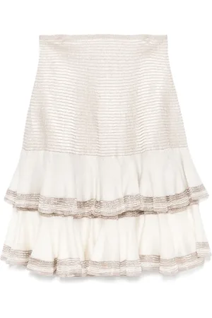 Alaïa Minifalda con volantes 2000
