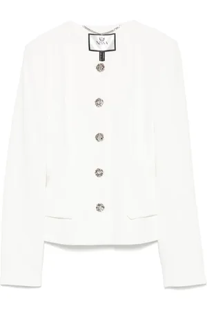 NISSA Blazer con botones florales