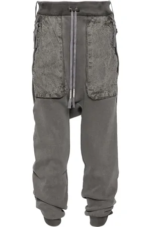 11 BY BORIS BIDJAN SABERI Pantalones de tiro caído con cordones