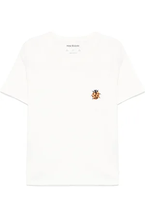 Mini Rodini Camiseta con mariquita bordada
