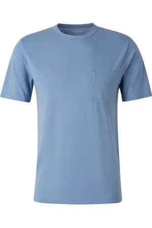 OFFICINE GENERALE Camiseta con bolsillo de parche