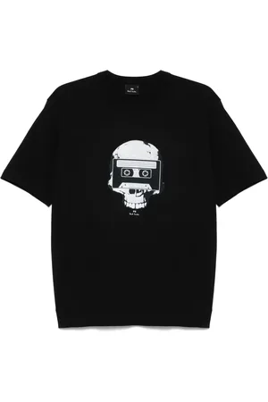 Paul Smith Camiseta con franja de calavera estampada