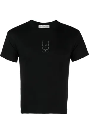 Ludovic De Saint Sernin Camiseta con logo de cristales