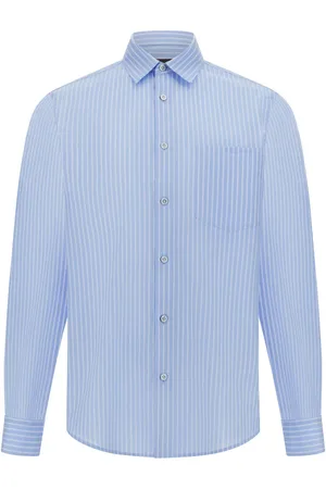 Boggi Milano Camisa a rayas de algodón