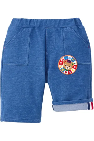Miki House Bermudas con parche de oso