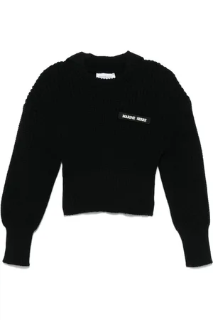 Marine Serre Jersey Half Cardigan de punto