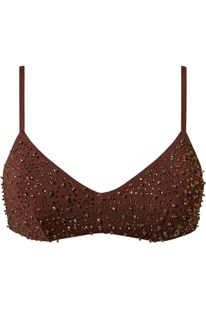Twin-Set Top de bikini con bordado