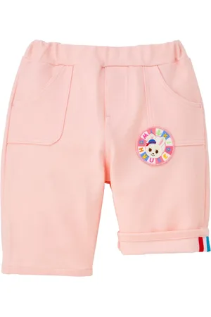 Miki House Bermudas con parche de conejo