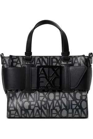Armani Exchange Bolso shopper con placa del logo