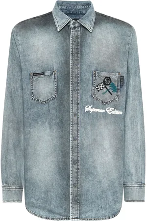 Philipp Plein Camisa vaquera Cars Racing