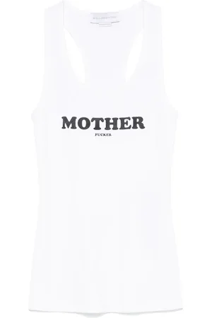 Stella McCartney Top con eslogan estampado