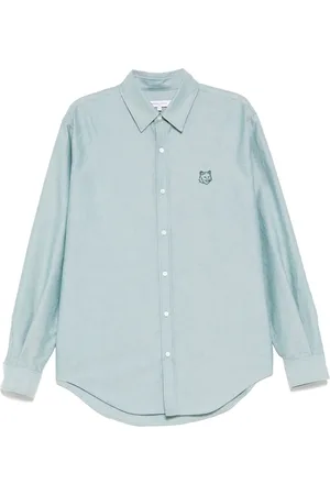 Maison Kitsuné Camisa de skate con contorno de cabeza de zorro