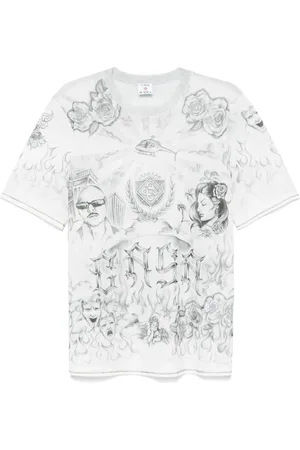 Casablanca Camiseta con tatuaje estampado