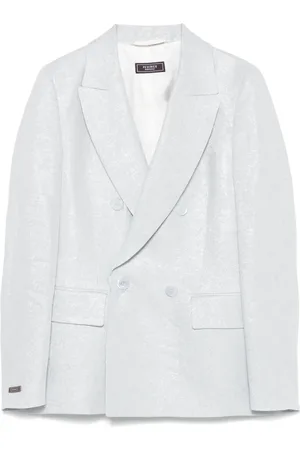 PESERICO SIGN Blazer de lúrex con doble botonadura