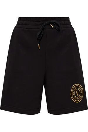 VERSACE Bermudas con logo bordado