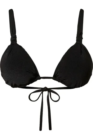 Twin-Set Top de bikini triangular fruncido