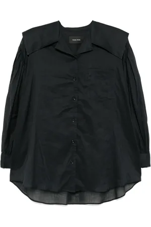 Simone Rocha Camisa con manga farol y cuello marinero