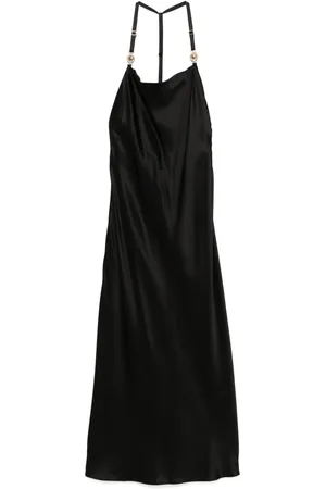 Marine Serre Slip dress largo de satén