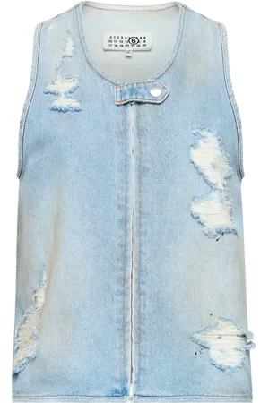 Maison Margiela Chaleco con efecto envejecido