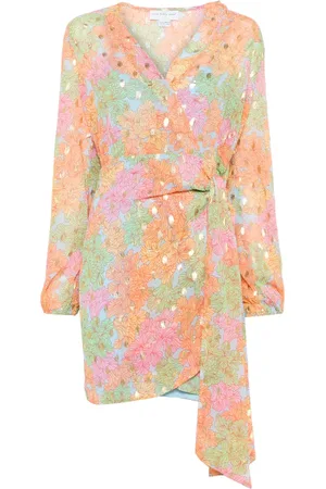 Never Fully Dressed Vestido cruzado con estampado floral