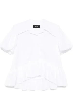 Simone Rocha Camisa con manga farol y cuello marinero