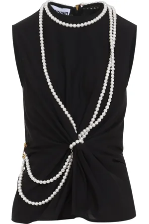 Moschino Top con detalle de perlas