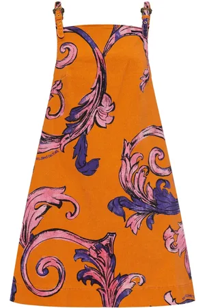 VERSACE Vestido midi acampanado