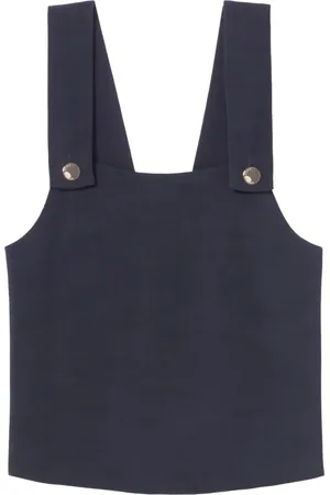 Claudie Pierlot Top con cuello cuadrado