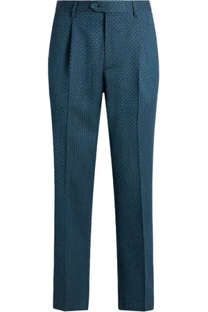 Etro Pantalones con motivo bordado