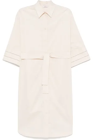 PESERICO SIGN Vestido camisero Punto Luce con cadena